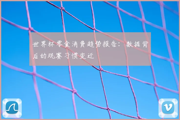 世界杯零食消费趋势报告：数据背后的观赛习惯变迁